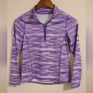 Athletic Works Girls Active Quarter Zip Pullover